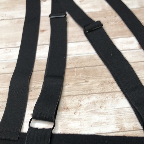 Hot Topic, black jersey circle skirt w/adjustable suspenders - junior size SM - Picture 12 of 16